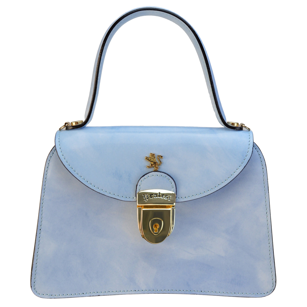 Pratesi Veneziano R285/M Lady Bag in genuine leather - Brunelleschi Sky Blue - SZN