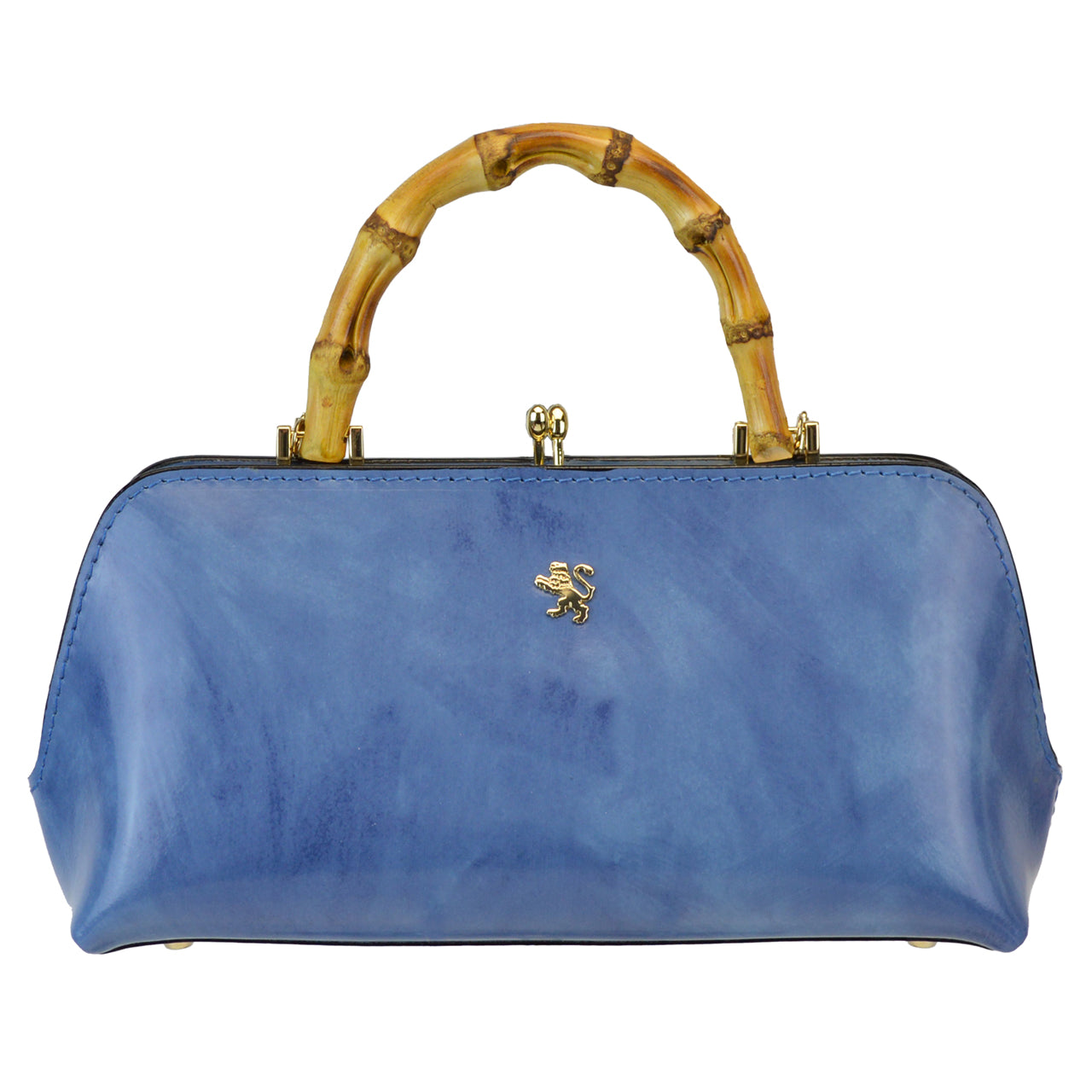 Pratesi Candeli Handbag R565 in genuine leather - Brunelleschi Sky Blue - LQE