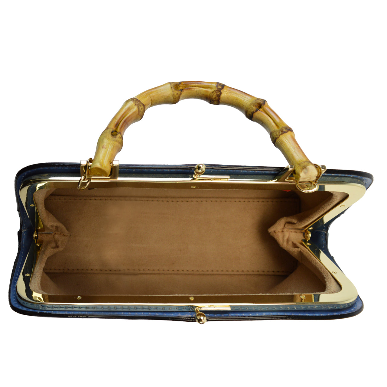 Pratesi Candeli Handbag R565 in genuine leather - Brunelleschi Violet - LQE