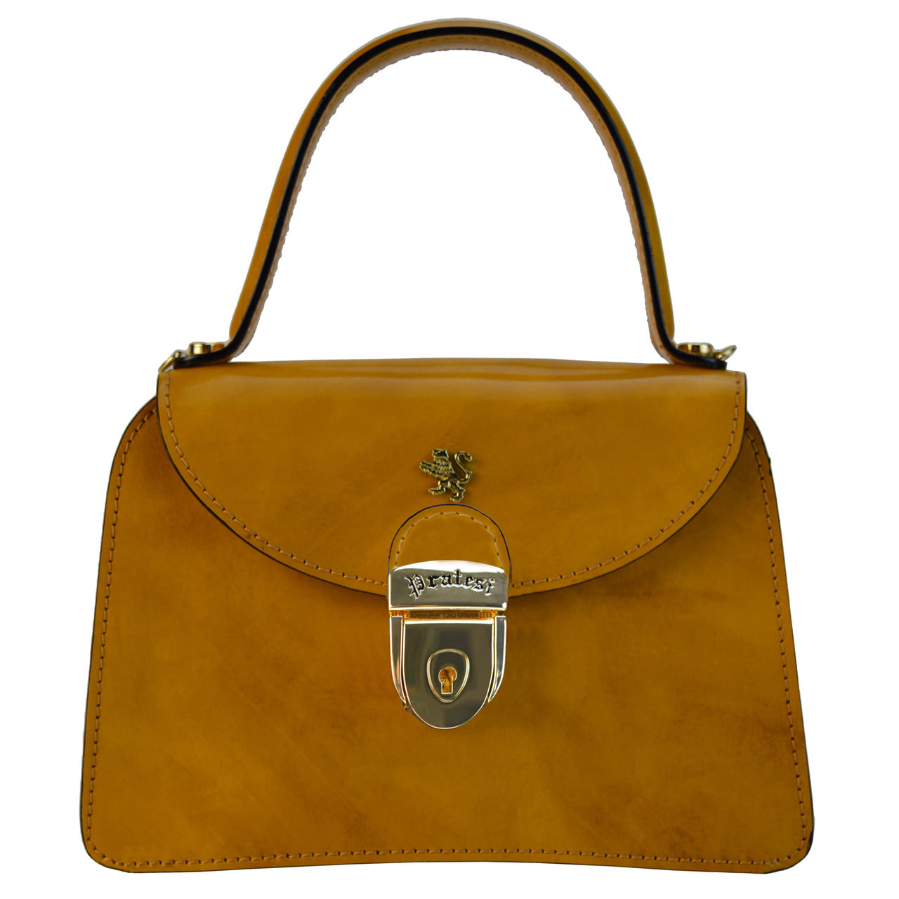 Pratesi Veneziano R285/M Bolso Lady en piel de vaca - Radica Mostaza