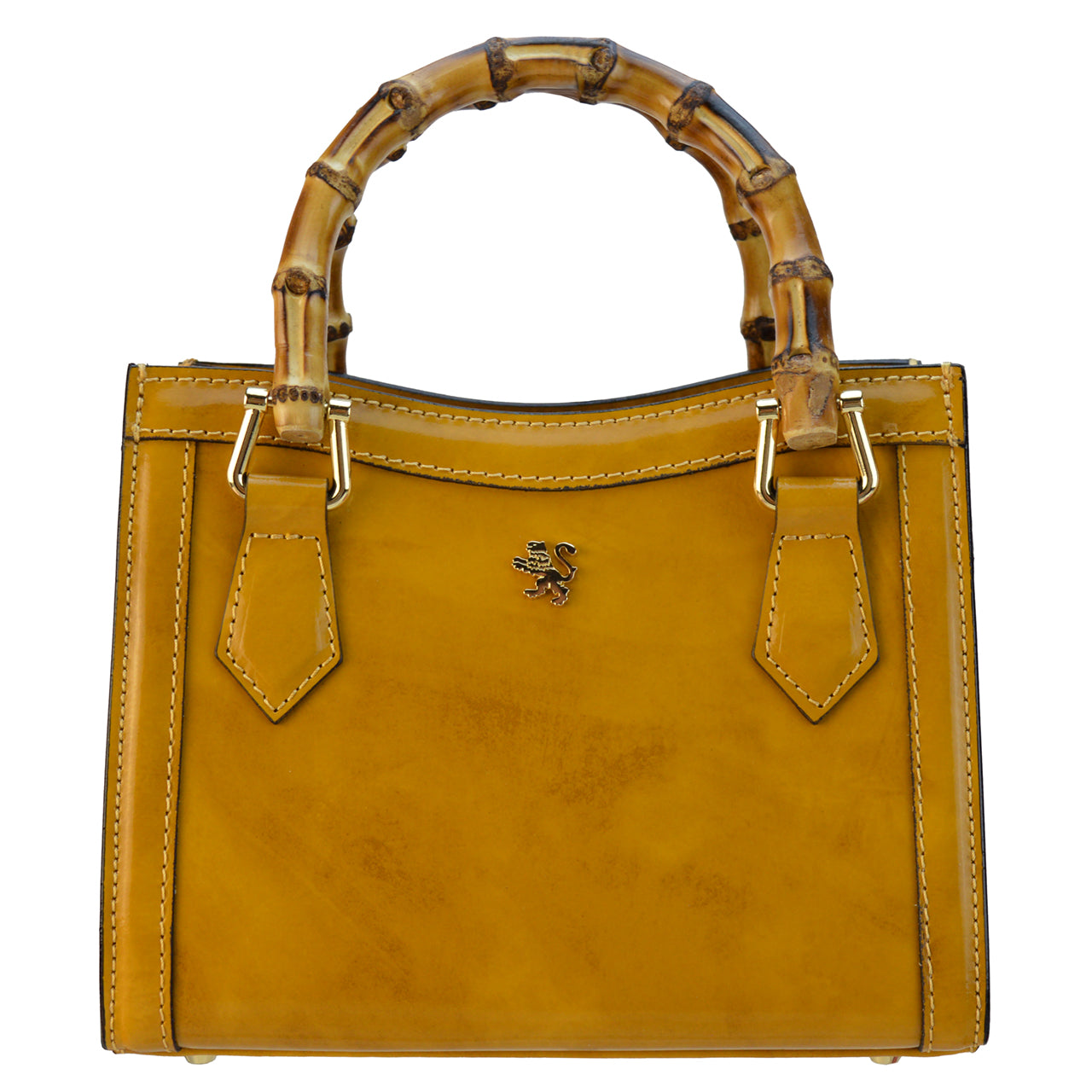 Pratesi Capri R498 Genuine Leather Lady's Bag - Brunelleschi Mustard