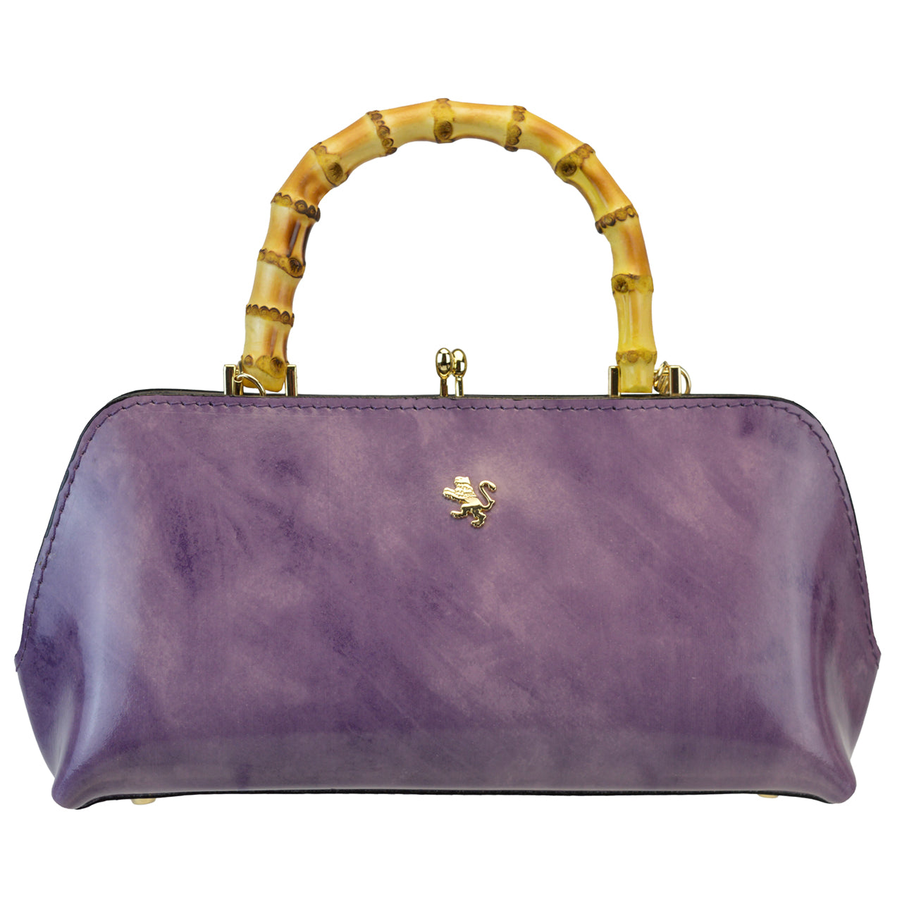 Pratesi Candeli Handbag R565 in genuine leather - Brunelleschi Violet - LQE