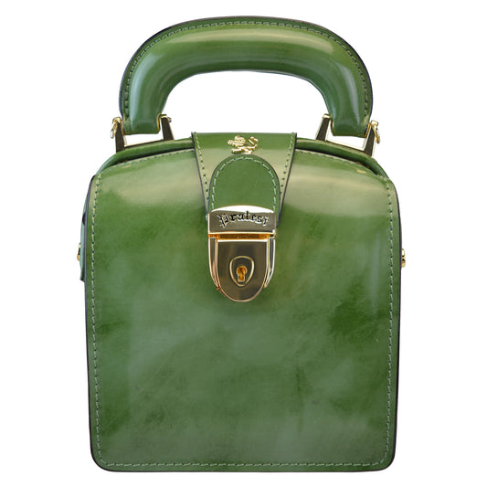 Pratesi Brunelleschi R120/L Handbag in genuine leather - Brunelleschi Dark Green - LQE