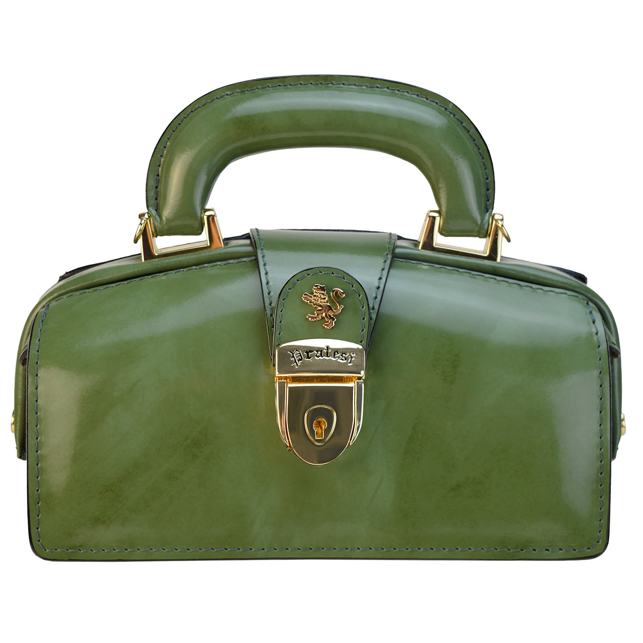 Pratesi Lady Brunelleschi Nana R120/M Woman Bag in true leather - Brunelleschi Dark Green - SZN