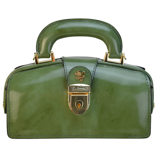 Pratesi Lady Brunelleschi Nana R120/M Woman Bag in true leather - Brunelleschi Dark Green - SZN