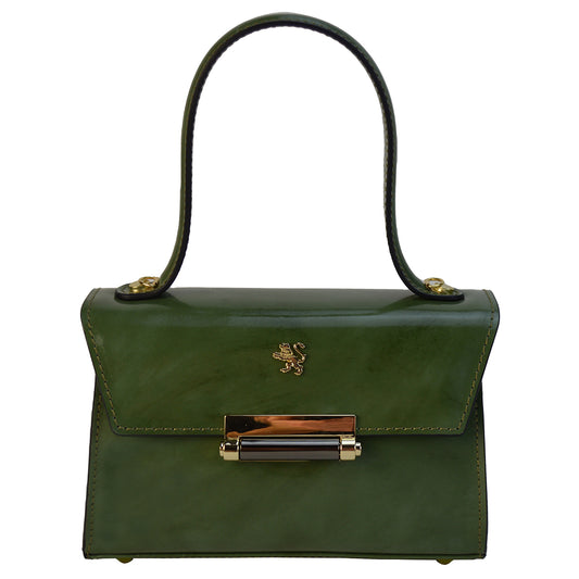 Pratesi Miss Impruneta R146 Lady Bag in cow leather - Radica Dark Green