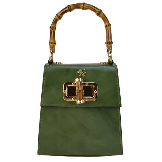 Pratesi Castalia R298/22 Lady Bag in cow leather - Radica Dark Green