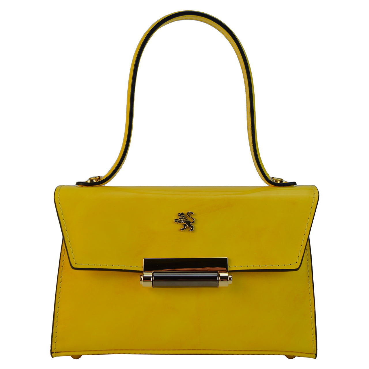 Pratesi Miss Impruneta R146 Lady Bag en cuir de vache - Jaune Radica