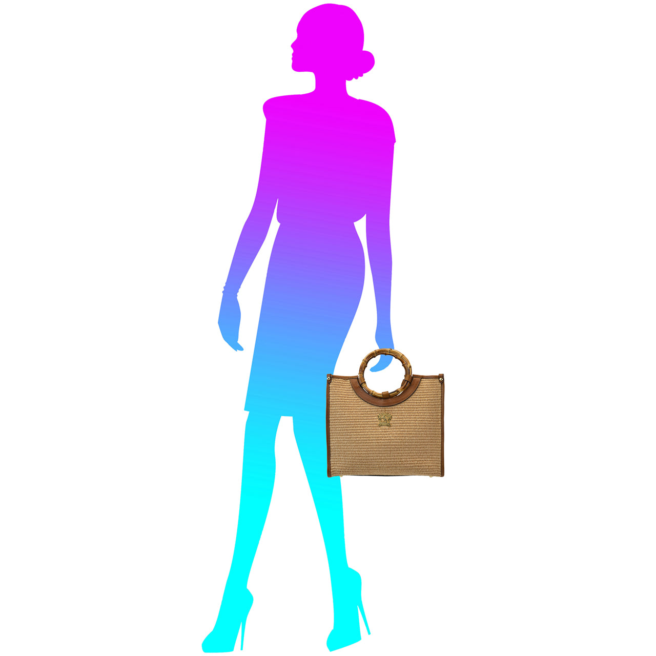 Bolsa de mão de verão Pratesi Cancelli - Summer Brown