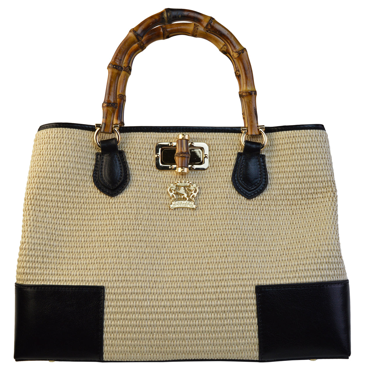 Pratesi Sarteano Shoulder Bag Straw Hnd S291/PCE - Summer Grey - LQE2