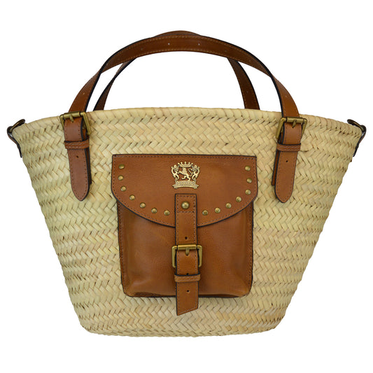 Pratesi Giaggiolo vegetable woven baket S129 - Summer Brown - LQE