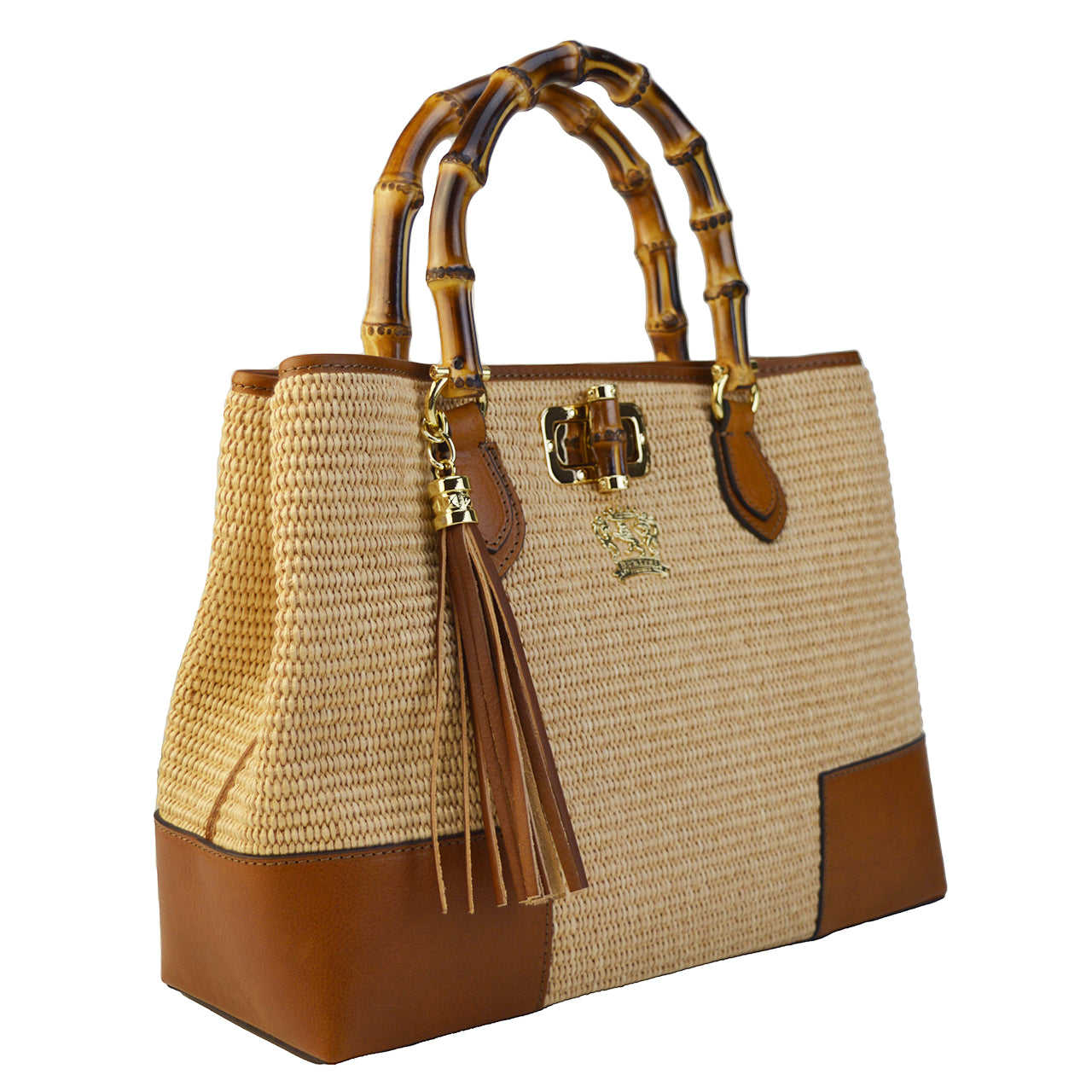 Pratesi Sarteano Shoulder Bag Straw Hnd S291/PCE - Summer Grey - LQE2