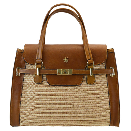 Pratesi Baratti 여름 핸드백 - 여름 브라운
