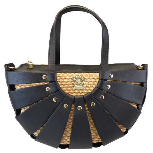 Pratesi Gran Lucolena Summer Clutch bag S110/34PCE - genuine Italian Black - LQE