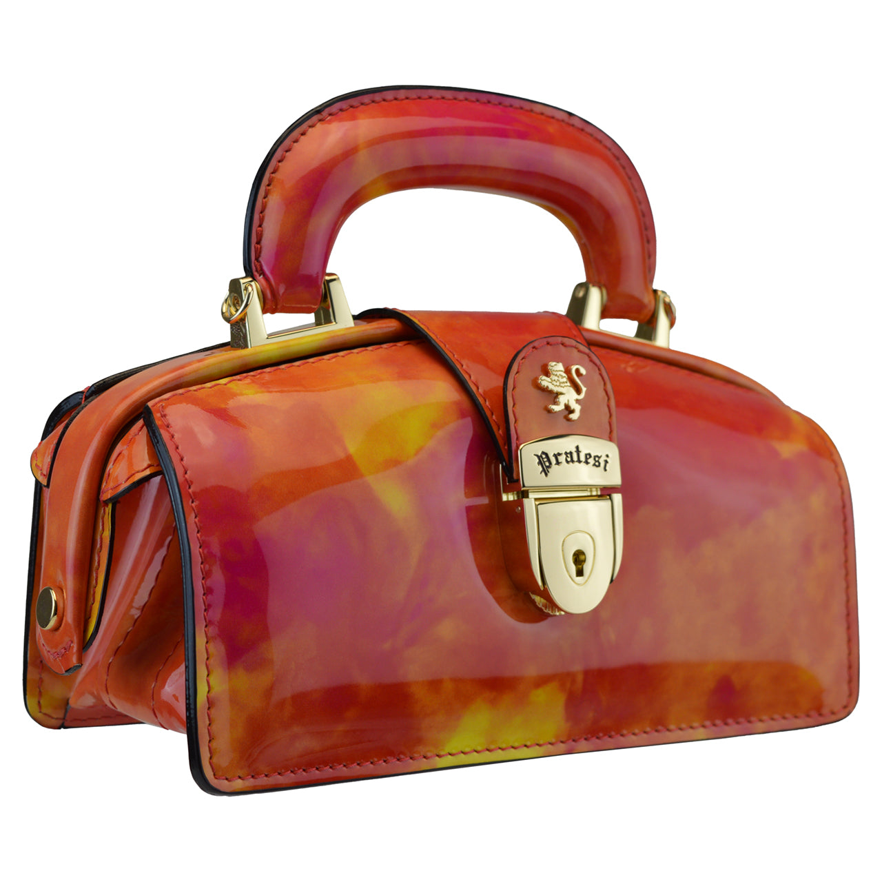 Pratesi Brunelleschi Mini Patent V120/M Bag in cow leather - LQE2