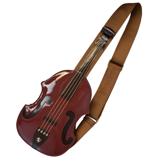 Pratesi Violino Backpack in Genuine Patent Leather - Chianti