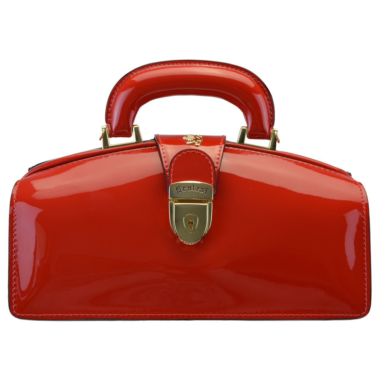 Pratesi Lady Brunelleschi Genuine Italian Patent Leather - Cherry