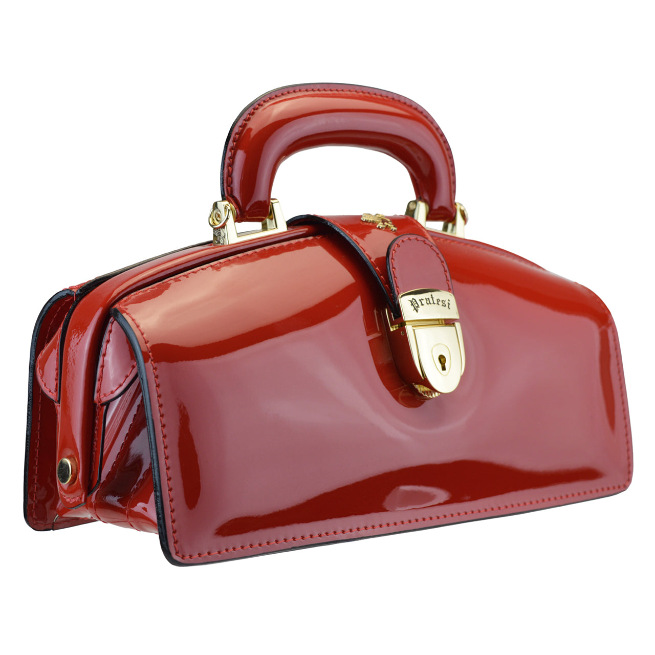 Pratesi Lady Brunelleschi Cuir Italien Véritable - Orange