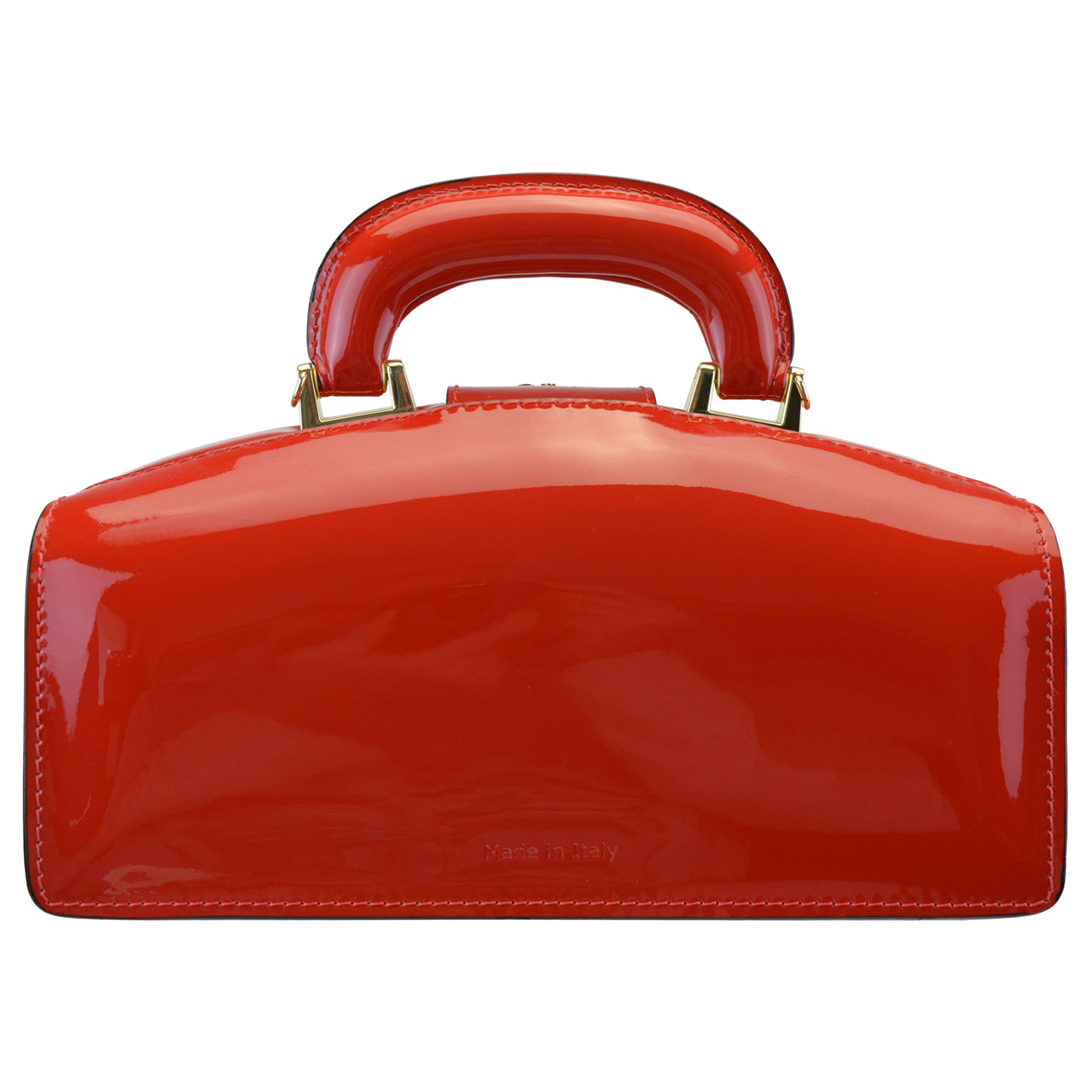 Pratesi Lady Brunelleschi Genuine Italian Patent Leather - Cherry