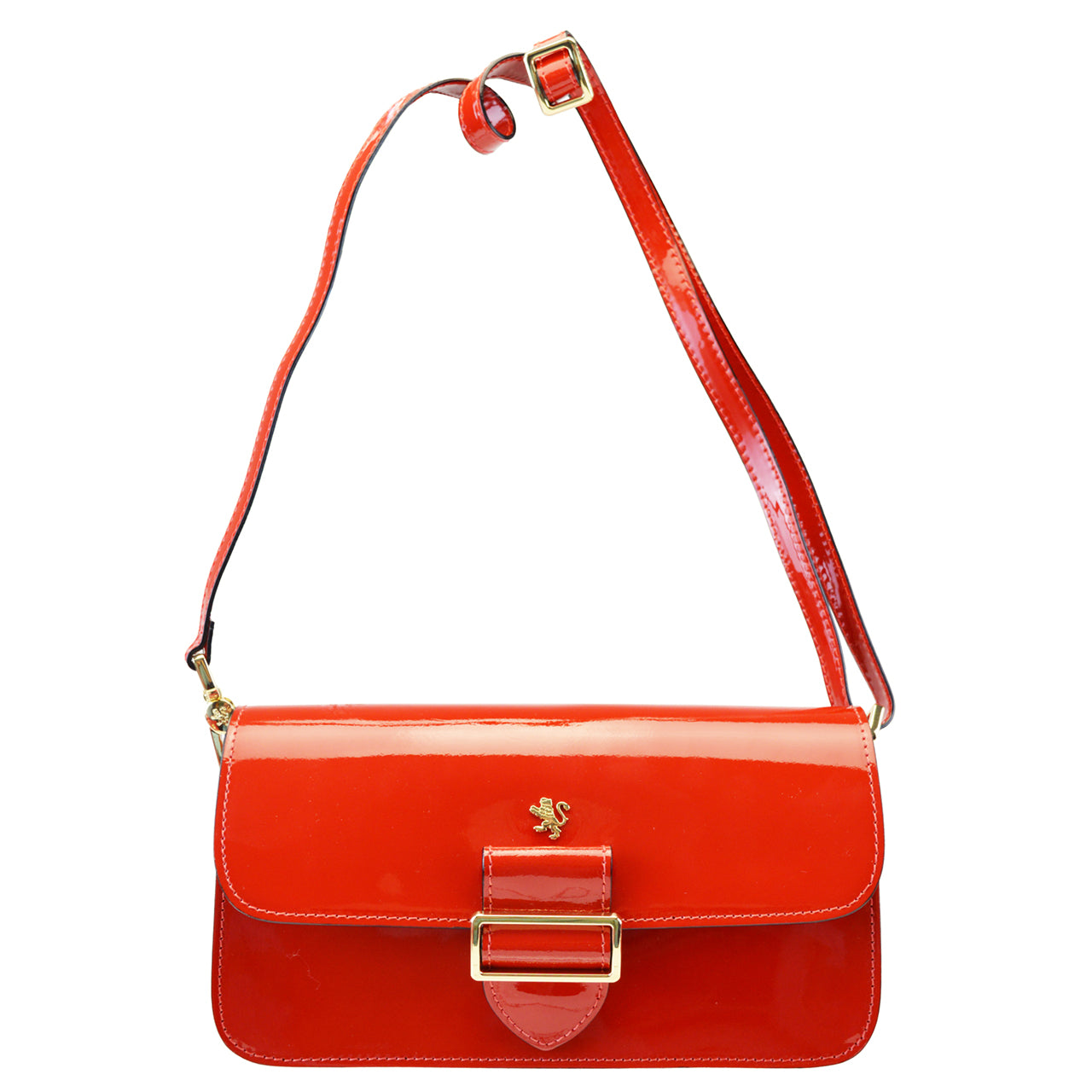 Pratesi Filiberti Bag V359 in patent calfskin - Cherry Patent Leather - LQE2