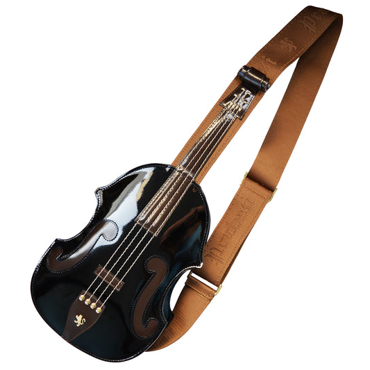 Pratesi Violino 真皮漆皮雙肩包 - 黑色