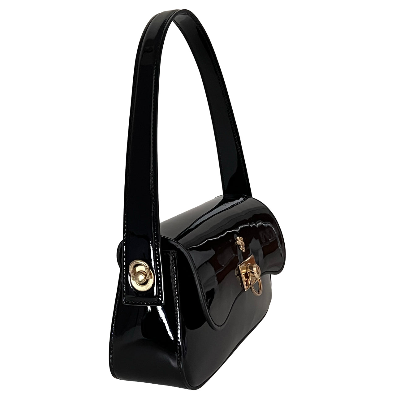 Pratesi Castellina Italian Handbag in Patent Leather