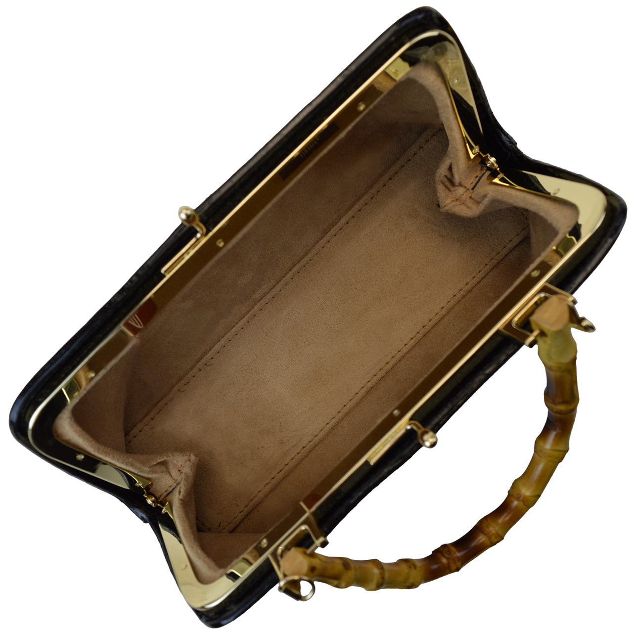 Pratesi Candeli Handbag V565 in patent calfskin - Patent Blach - LQE