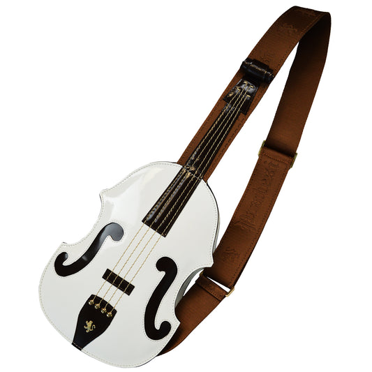 Pratesi Violino Backpack in Genuine Patent Leather - White