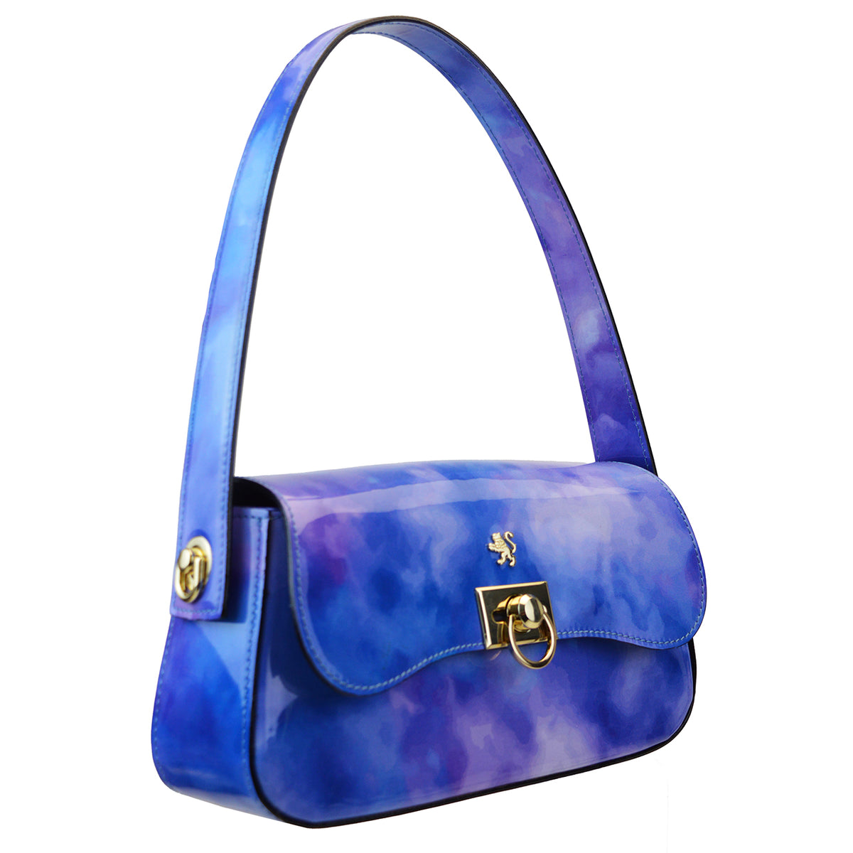 Pratesi Castellina V368/CH bag in Fusion patent calfskin - Fusion Patent sky blue - cgpt2