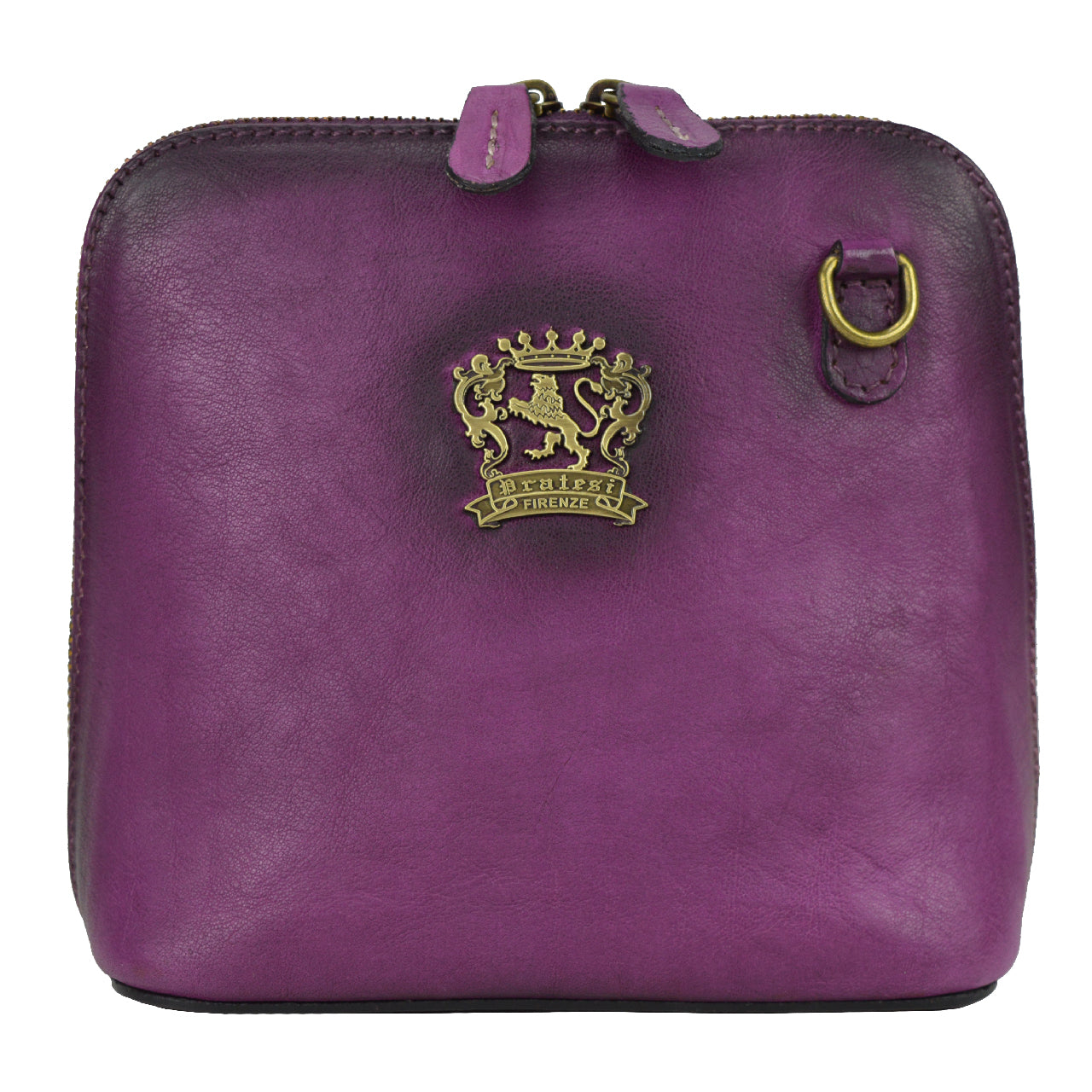 Pratesi Sac Bandoulière Volterra Bruce en vrai cuir - Bruce Violet