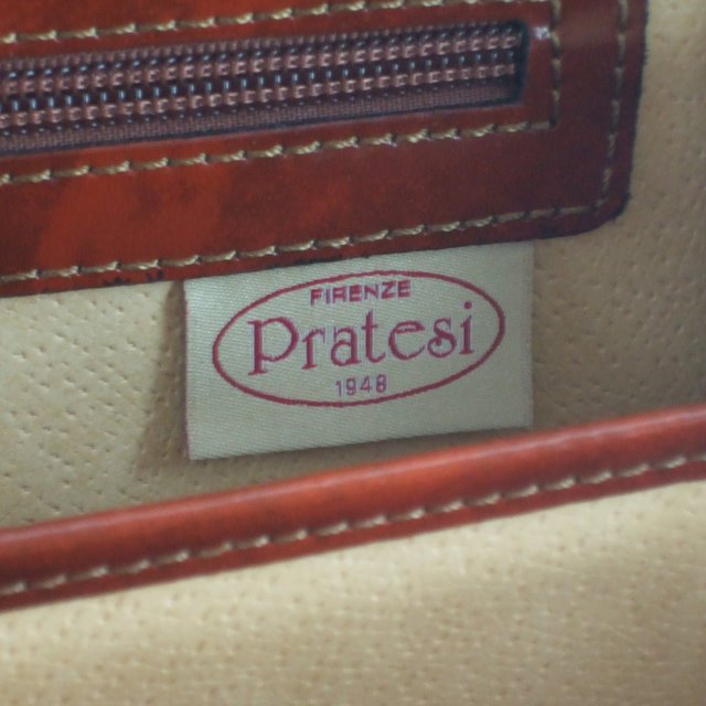 Pratesi Brunelleschi Briefcase in genuine leather - Radica Mustard