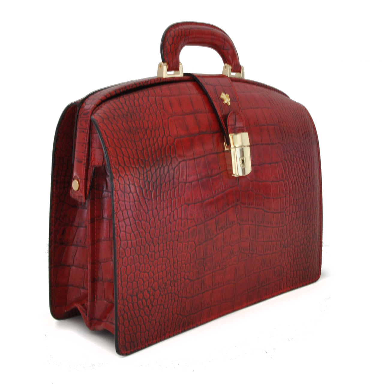 Pratesi Brunelleschi Small King Briefcase in genuine Italian leather