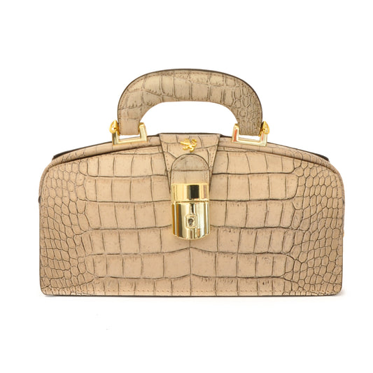 Pratesi Lady Brunelleschi King Bolso Mujer en auténtica piel italiana - Lady Brunelleschi Blanco