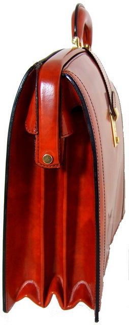 Porte-documents King de Pratesi Brunelleschi en cuir italien véritable