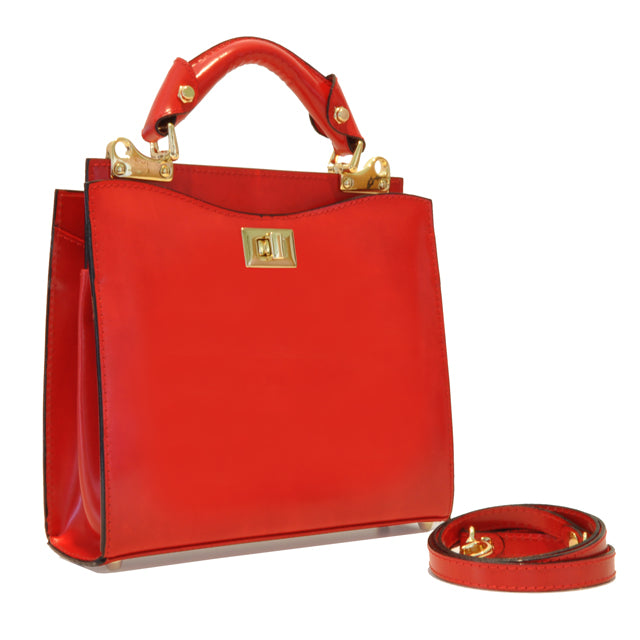 Pratesi Anna Maria Luisa de' Medici Small Lady Bag in genuine Italian leather - Anna Maria De'Medici Grey - SZN