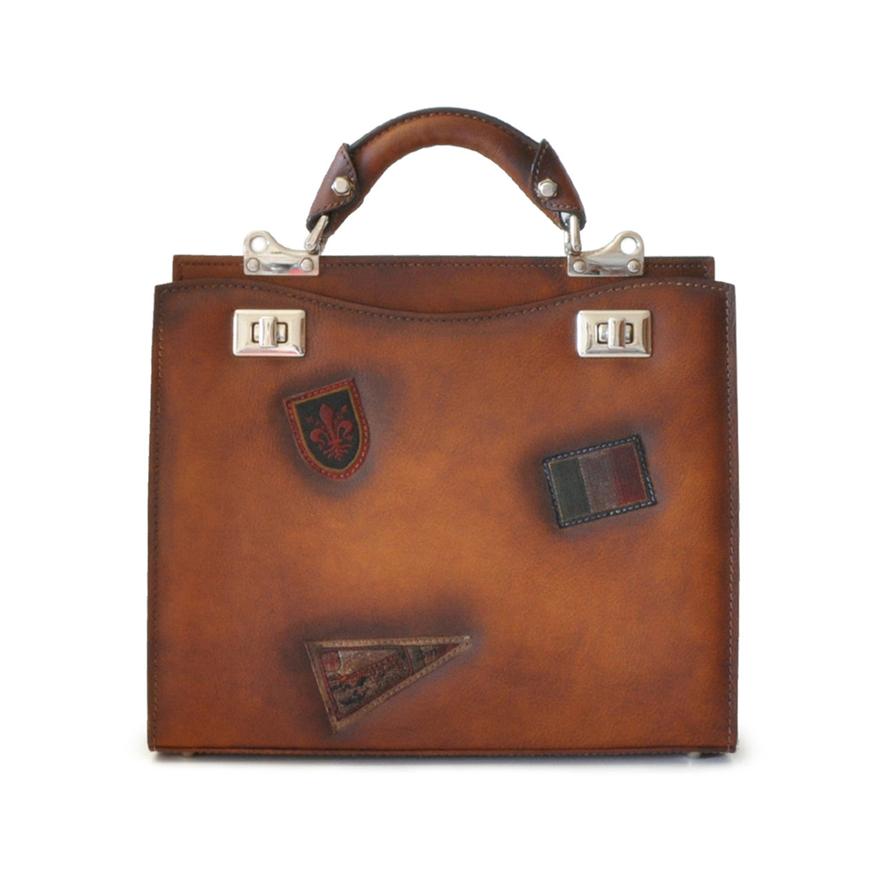 Pratesi Lady Bag Anna Maria Luisa de' Medici Medium in genuine Italian leather - Vegetable Tanned Italian Leather Brown - SZN