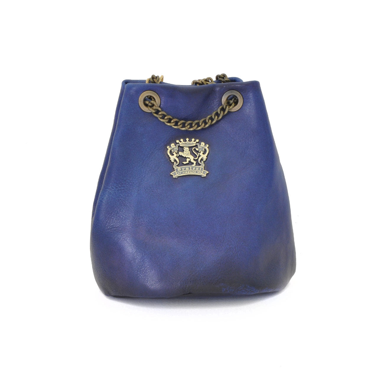 Pratesi Pienza Bag in genuine Italian leather - Vegetable Tanned Italian Leather Blue - SZN