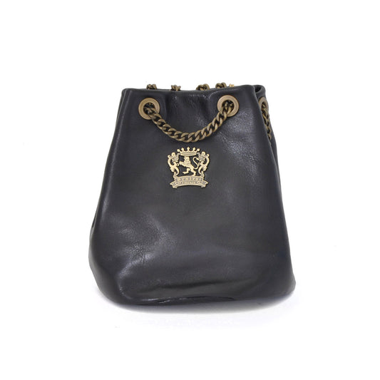 Pratesi Pienza Bag in genuine Italian leather - Vegetable Tanned Italian Leather Black - SZN