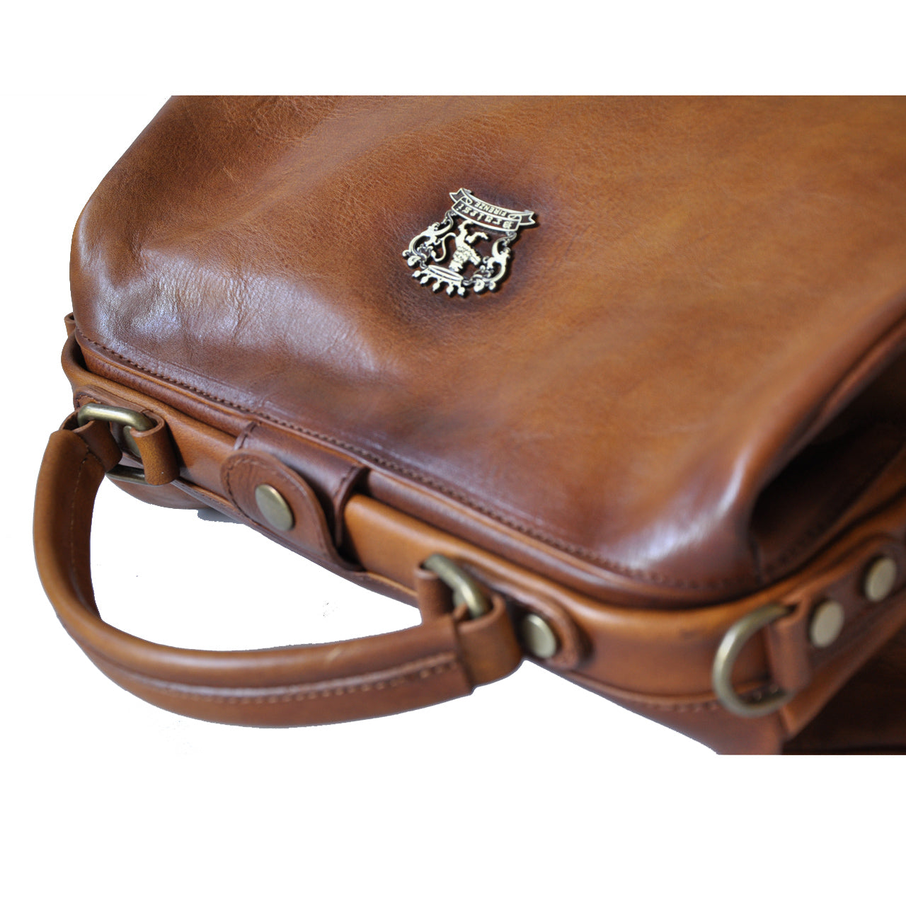 Pratesi Woman Bag Monteriggioni in genuine Italian leather - Vegetable Tanned Italian Leather Cognac