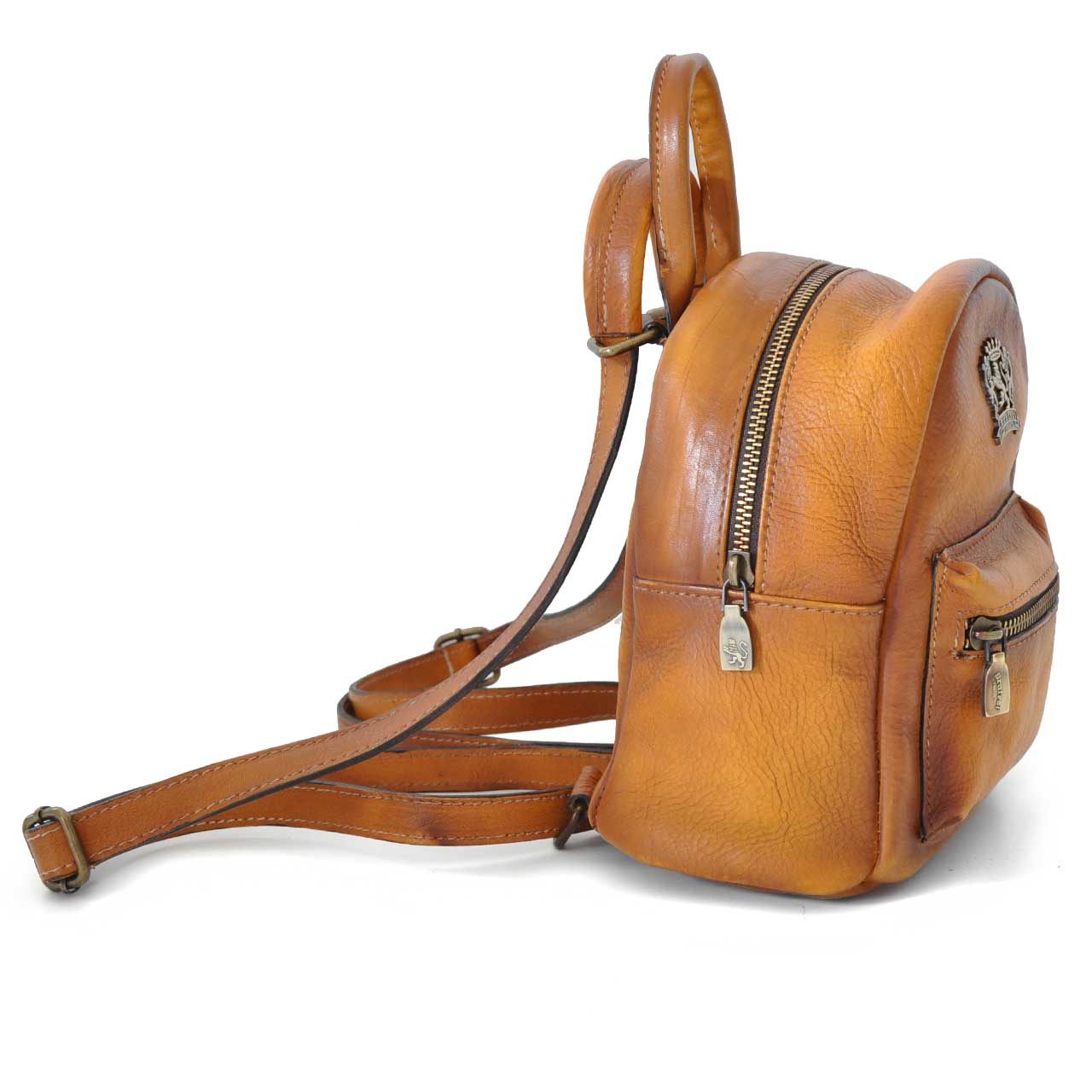 Sac à dos Pratesi Montegiovi en véritable cuir italien - Montegiovi Backpack B186 Chianti