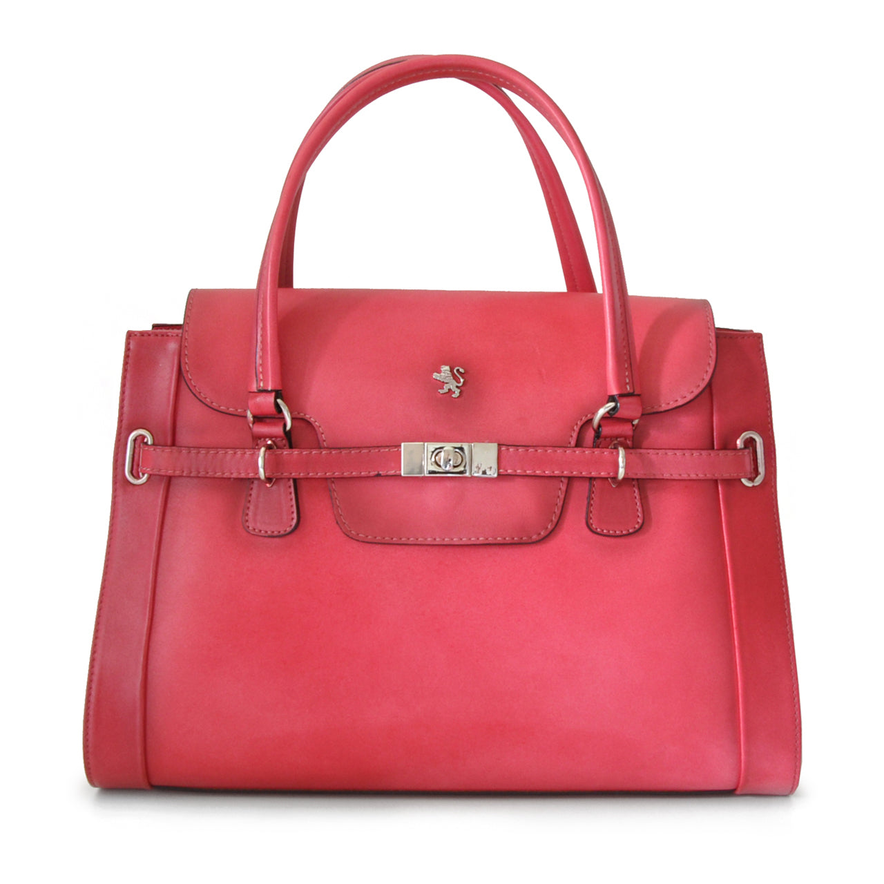 Pratesi Handbag Baratti in genuine Italian leather - vegetable-tanned leather Pink - SZN