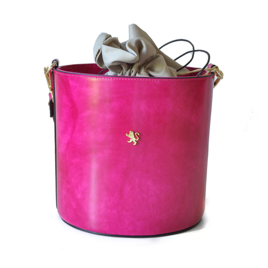 이탈리아 정품 가죽 소재의 Pratesi 백 Secchiello R335 - Brunelleschi Leather Fuchsia