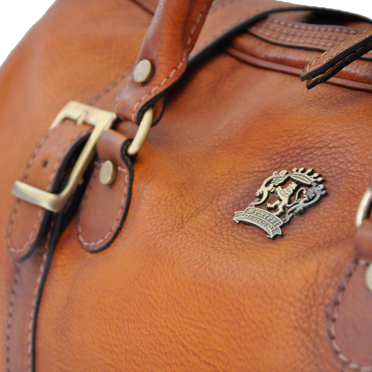 Pratesi Travel bag Perito Moreno in genuine Italian leather - Vegetable Tanned Italian Leather Blue