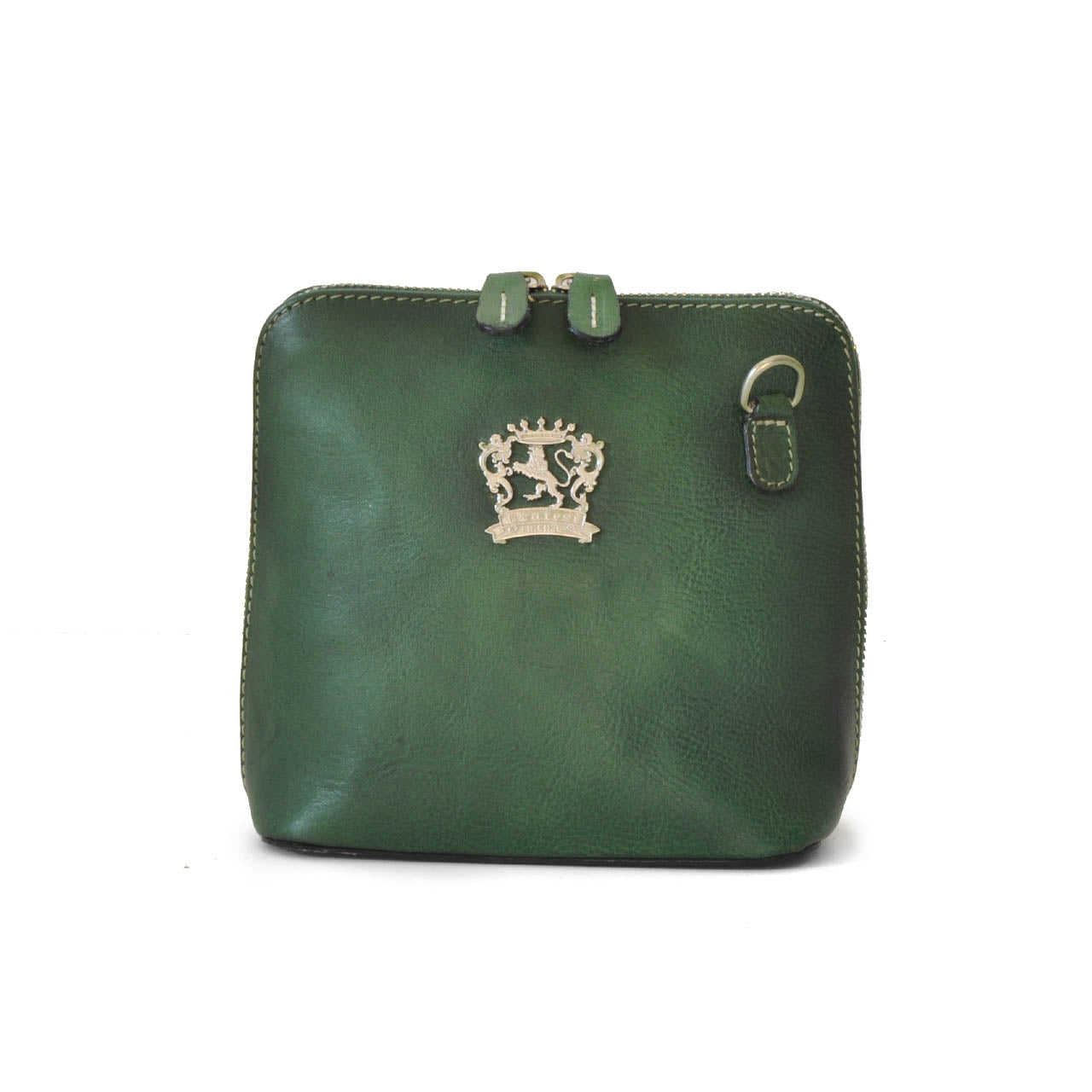 Pratesi Bag Volterra Bruce in genuine Italian leather - Vegetable Tanned Italian Leather Emerald