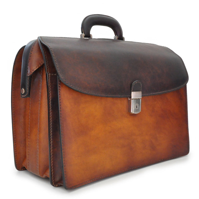 Pratesi Briefcase Leonardo in genuine Italian leather - SZN