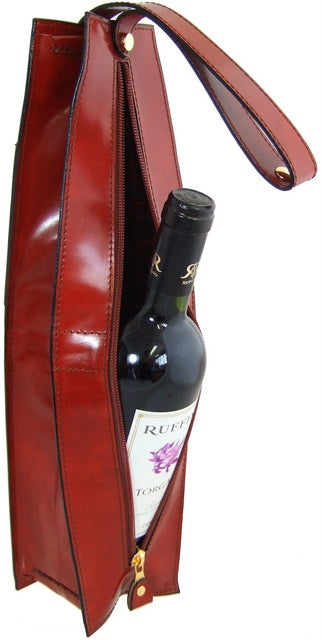 Pratesi Arianna Wine Case in genuine Italian leather
