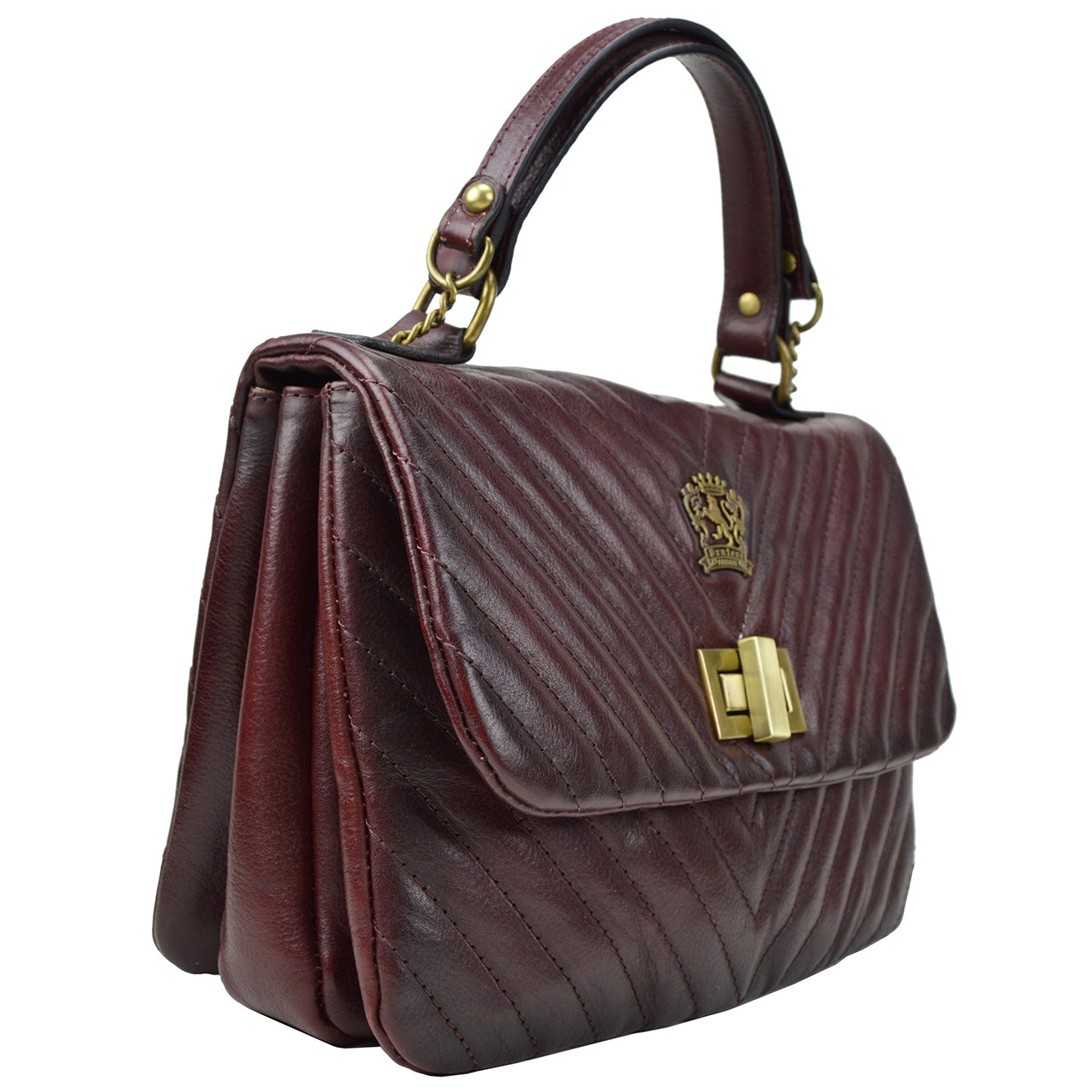 Pratesi Pian di Melosa Lady Bag in genuine Italian leather - Pian di Melosa Cognac - SZN