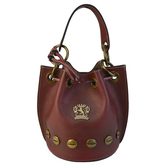 Pratesi Campagnatico backet bag B495 - Vegetable Tanned Italian Leather Chianti