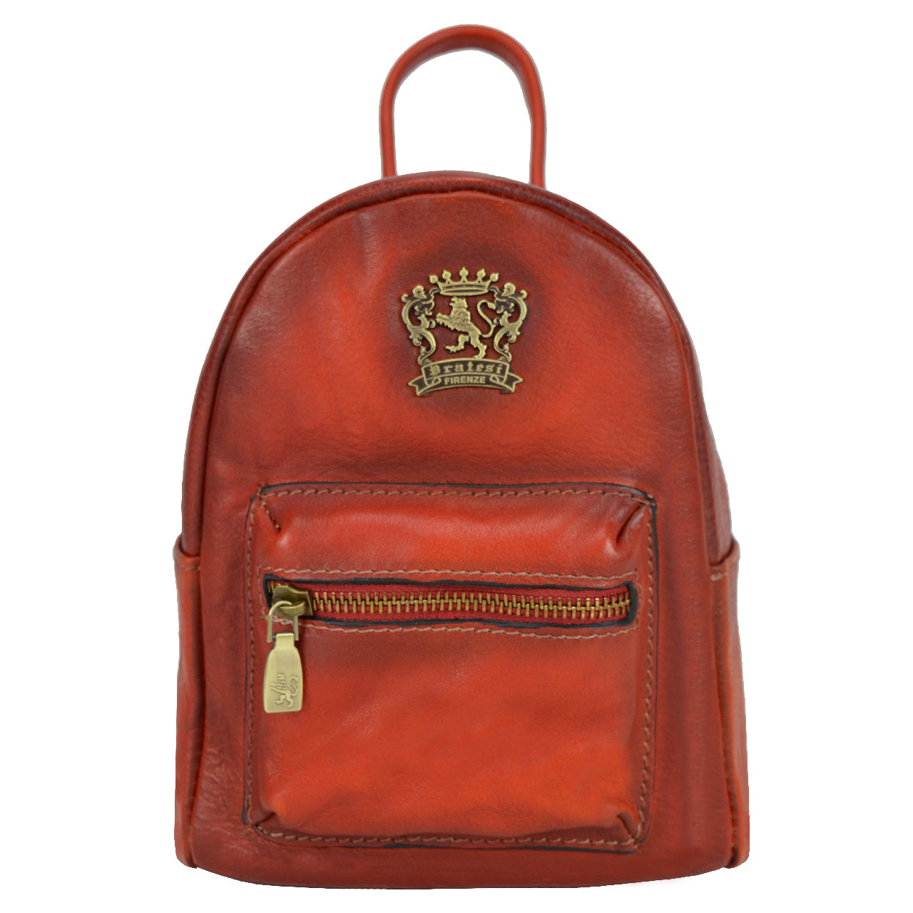 Sac à dos Pratesi Montegiovi en véritable cuir italien - Montegiovi Backpack B186 Cherry