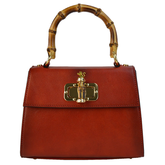 Pratesi Castalia Lady Bag en véritable cuir italien - Cuir italien au tannage végétal Cerise